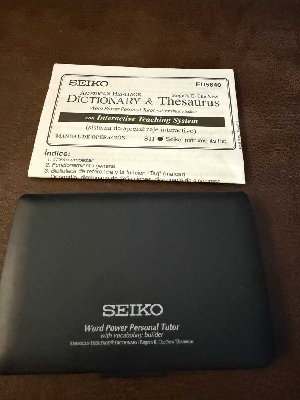 Seiko American Heritage Dictionary & Thesaurus ED5640